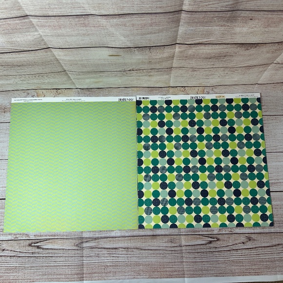 Bo Bunny "Family Is" 12x12 Scrapbook Paper - 22 Sheets with Bonus Brads - Picture 5 of 11